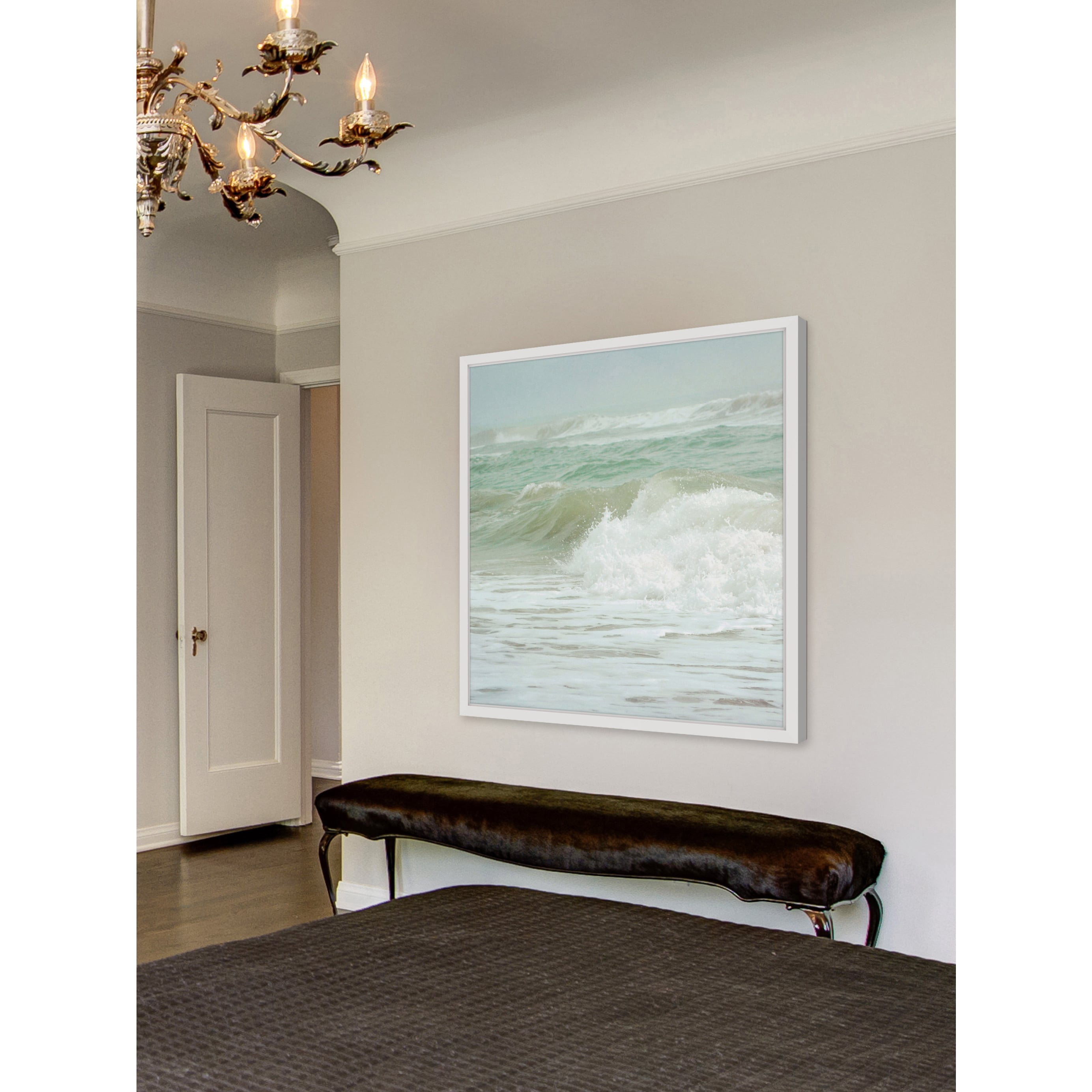 The Power of Sea Framed Painting Print