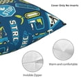 thumbnail image 3 of Yiaed Dump Truck Print Pillow Covers Super Soft Decorative Square Throw Pillow Covers Case Cushion Covers for Sofa Couch Bedroom Car Decor（No pillow core）-22"x22", 3 of 7