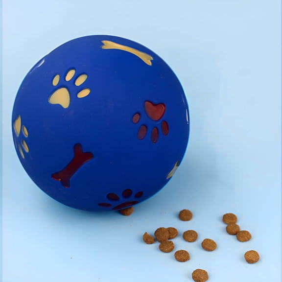 BESTSKY 2026 New Dog Toys Adjustable Hole Moving Dog Ball Customizes Food Flow Automatic Moving Dog Toy Ball Red M for Playtime Training Food Dispensing Interactive Play Mental Stimulation