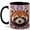 Black, variant on Red Panda Coffee Mug, Woodland Animal Mug, Ceramic 11 oz