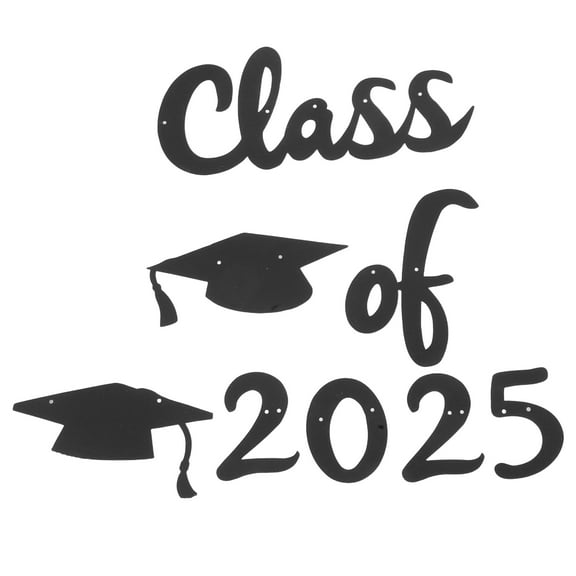 WHAMVOX Class of 2025 with Hat Graduation Banners Garland Decoration