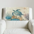 thumbnail image 4 of COEQINE Non-Slip Recliner Headrest Protector Faux Leather Recliner Headrest Covers Head Rest Covers with Adhesive Backed Hook and Loop Straps, 17x27 Inch, Sea Turtle Starfish Vintage, Set of 3, 4 of 7