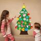 thumbnail image 3 of Felt Christmas Tree Kids DIY Xmas Santa Claus Tree Gift Merry Christmas Decor 2024 Noel Tree Happy New Year 2023 Natal Tree, 3 of 4
