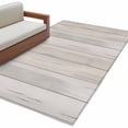 thumbnail image 2 of 2.7x5 Area Rugs, Beige Non-Skid Rubber Backing Large Rectangle Rugs - Living Room Bedroom Home Office, Farmhouse Simple Abstract Striped Wooden Grain Indoor Floor Mat Carpets Washable Rug, 2 of 9