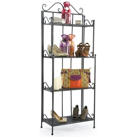 wrought iron shelf shelves plants books walmart