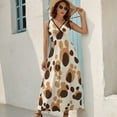 thumbnail image 2 of Leopard Print Pattern Sleeveless Dress Female Clothing Dress Women Summer 2025 Dress, 2 of 7