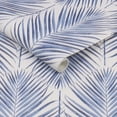 thumbnail image 3 of Transform Blue Palm Leaves Peel and Stick Wallpaper, 3 of 4