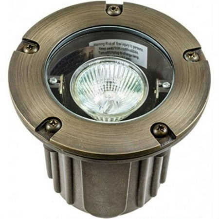 

7W & 12V LED MR16 Open Face Well Light - Weathered Brass