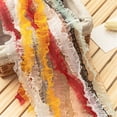 thumbnail image 2 of Yazoeia 28 Yards 3 cm Vintage Pleated Lace Ribbon, Double Ruffle Lace Trim, Ruffle Stretch Elastic Edging Trim Pleated Fabric Lace Ribbon for Applique, Sewing, Wedding Embellishment, DIY, 2 of 6