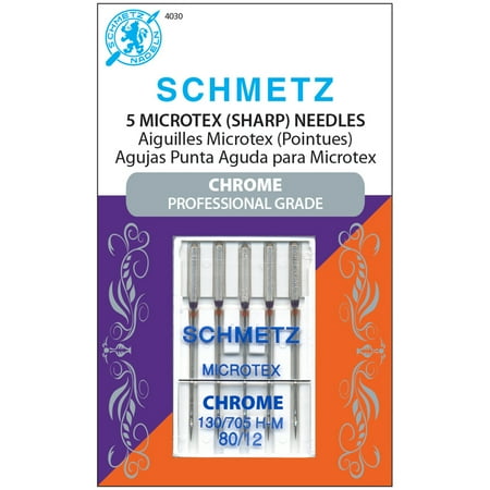 UPC: 0036346140308 | Schmetz Needle Chrome Microtex Sz 80/12 5Pc (Pack Of 5)