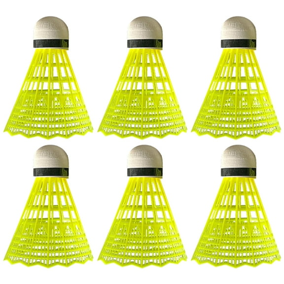 ENFOURCLASS 3/6 Pcs High Speed Nylon Badminton Birdies (Great Stability) - Suitable for Beginners, Indoor & Outdoor Practice