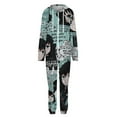 thumbnail image 4 of Demon Slayer Muichiro Tokito Unisex Onesie Pajamas Zipper Jumpsuit Hooded One Piece Sleepwear for Family Mens Womens, 4 of 8