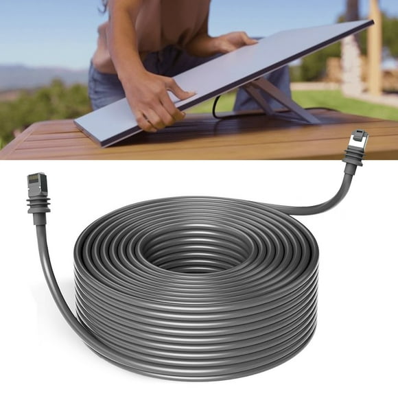 Starlink Replacement Cable for Starlink Rectangular Satellite Gen3 V3, IP68 Waterproof Starlink Internet Kit Satellite Cable Extension, Up to 1200Mbps, Plug and Play
