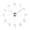Silver, variant on Wall Clock Stickers, DIY Frameless Modern 3D Mute Adjustable Numerals Acrylic Mirror Wall Clock for Decorations ,