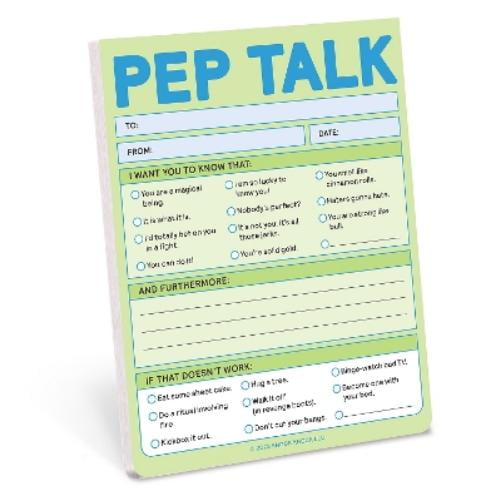 Knock Knock Pep Talk Nifty Notepad