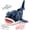 Shark-4 PCS Blue, variant on MaoGoLan 4pcs Manatee Stuffed Animals with 3 Little Manatee Plush Toys