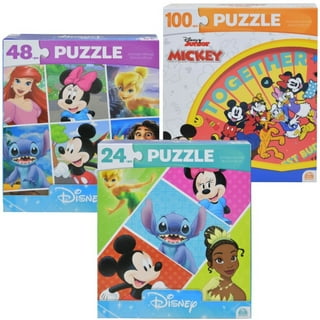 WOOMAX Disney Puzzle en Bois Costumes 19 pièces-12,5 x 14 cm-Mickey, 48723,  Multicolore, Trajes