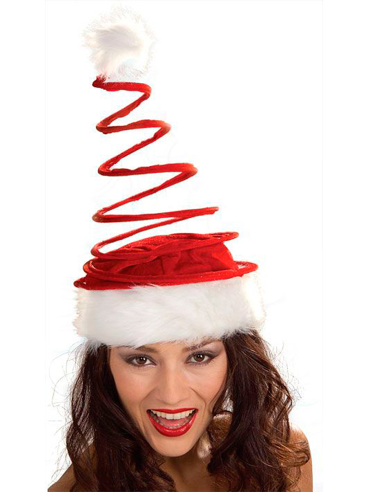 Spring Coil Santa Hat