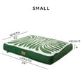 thumbnail image 5 of TOWN & COUNTRY LUXE CuddleTown Matisse Everwash® Pillow Pet Bed, Water Repellent Floor Pillow, Machine Washable Cover, Soft & Calming, Green, Small 28"x22"x4", 5 of 7