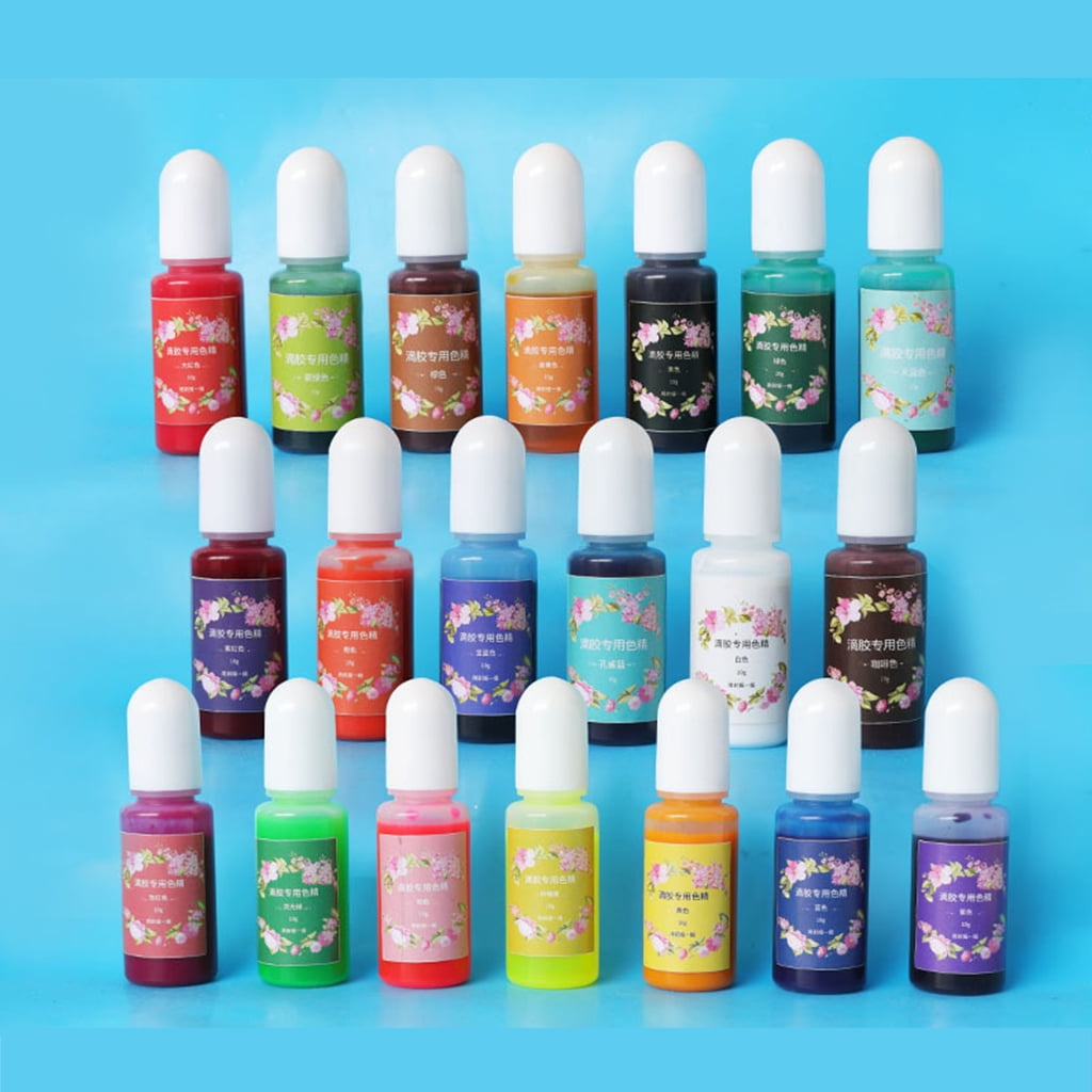 Oasiva 15 Color/set Epoxy Resin Pigments Liquid Colorful Dye for Diy Resin Mold Crafts