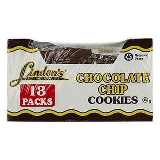 Linden CHOCOLATE CRUNCH Cookies • 18 Packs • 1.8 oz EACH  Crispy Chocolate Snack Cookies • Lunchbox / Office / Vending BULK BOX
