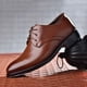 LSLJS Men's Leather Shoes sur l'Autorisation, la Mode Chaussures en Cuir Pointues Décontractées pour Hommes Chaussures Décontractées – image 4 sur 7