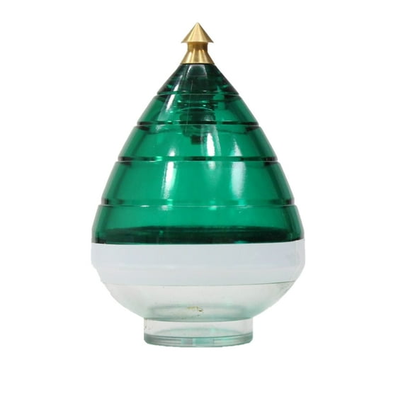 Spintastics Trompo Bearing Spintop, Beginner to Pro, [Green and Clear]