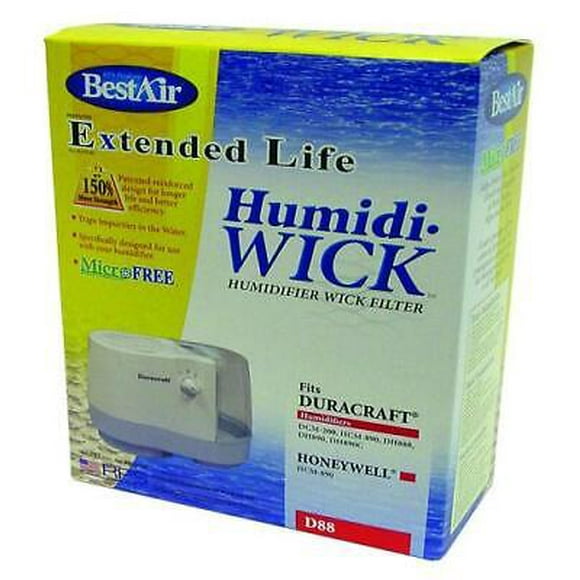 2Pc Best Air BestAir Humidifier Filter 1 pk For DCM200, DH888, DH890, DH890C, DH890-20 (AC-888), HCM890, HCM890C,
