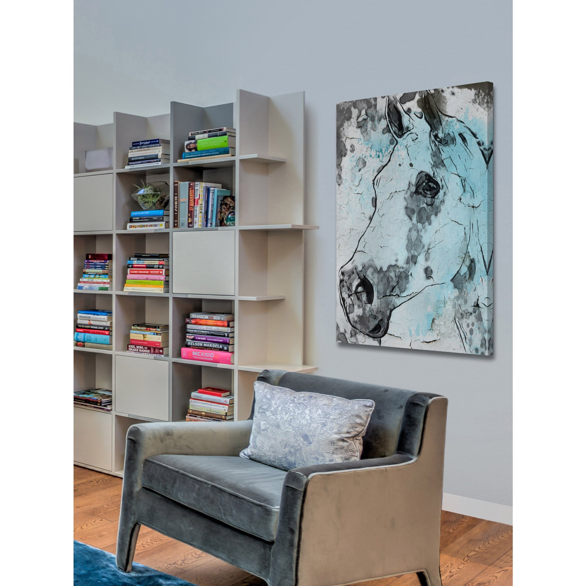 "Horse Head" Painting Print on Wrapped Canvas