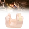 thumbnail image 1 of Sleeping Pillow, Polyurethane Soft and Comfortable Neck Face Support Pillow for Home Camping Travel Sleeping, 1 of 7