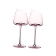 thumbnail image 2 of Copas de vino, copa de cristal, copas de vino rosa, cristalería de vino, para el regalo de la madre, boda, aniversario de boda único, 240 mm Sunnimix Copas de champán, 2 of 8