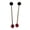 black and red round, variant on MERIGLARE 2 Pieces Singing Bowl Mallet Percussion Stick for Meditation Yoga Stretching red and black round