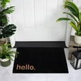 thumbnail image 2 of Northlight Black Coir "Hello" Outdoor Doormat 18" x 30", 2 of 5