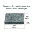 thumbnail image 2 of Uxcell 7/8" Self-stick Square Non-slip Felt Pads Floors Protect Grey 60 Pack, 2 of 7