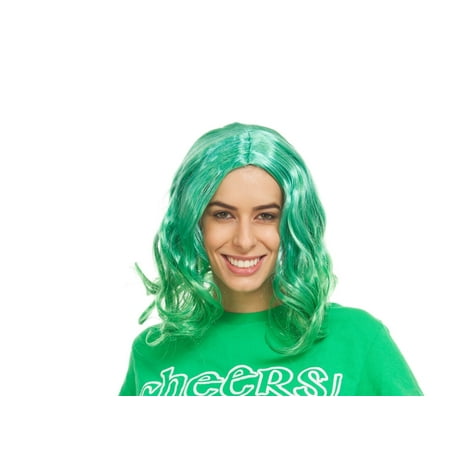Way to Celebrate St. Patrick's Day Metallic Green Wig