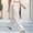 White, variant on Sevevn Women's Elastic Waist Palazzo Pants Linen Look Loose Wide Leg Casual Trousers with Pockets Gray M