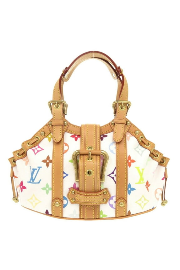 Pre-Owned Louis Vuitton Teda PM Monogram Multicolor Blanc M92348 Handbag LV...