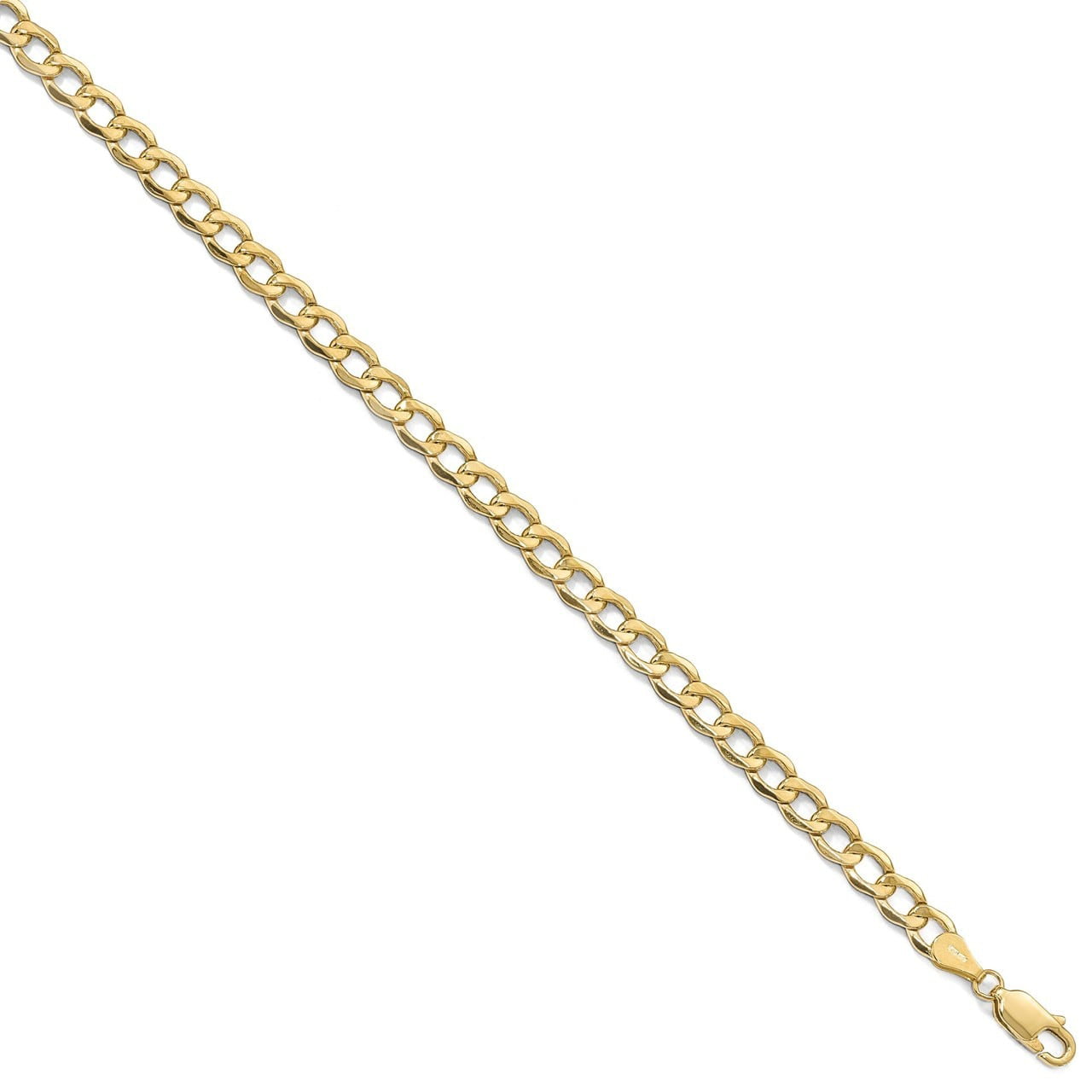 Lex & Lu Sterling Silver w/Rhodium 5.25mm Figaro Chain Bracelet or Necklace