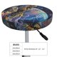 thumbnail image 4 of Disketp Rainbow Astronaut Space Landscape Funda Redonda para Taburete, Funda de Cojín para Silla de Bar Suave y Elástica-12 inch, 4 of 7
