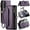 Purple, variant on Crossbody for Samsung Galaxy S23 FE Case Wallet【RFID Blocking】with 10-Card Holder Zipper Bills Slot, Soft PU Leather Magnetic Shoulder Wrist Strap for Samsung Galaxy S23 FE Wallet Case Women