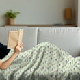 thumbnail image 3 of Mountains Soft Flannel Fleece Throw Blanket, Repetitive Doodle of Hill Mount Pattern, Cozy Plush for Indoor and Outdoor Use, 70" x 90", Cream Seafoam Ceil Blue, by Ambesonne, 3 of 5