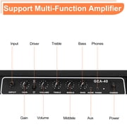 Glarry 40W Electric Guitar Amplifier Portable Practice Amp, Black