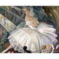 thumbnail image 2 of Wegener, Gerda 14x12 Black Modern Framed Museum Art Print Titled - The Ballerina Ulla Poulsen in the Ballet Chopiniana, 2 of 4