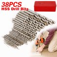 thumbnail image 6 of 38 PCS HSS Twist Metric Drill Bit Set 1-13mm High Speed Steel Twist Drill Bits for Drilling in Steel, 6 of 24