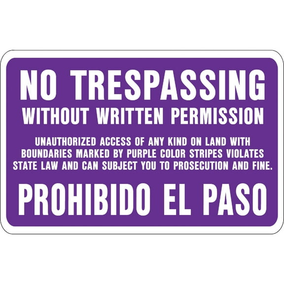 Hy-Ko  Aluminum Sign, No Trespassing SS-50