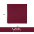thumbnail image 5 of PurpleEssences cloth napkins set of 10, 18x18 Inch, Dinner table decorative napkins - Burgundy, 5 of 6