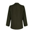 thumbnail image 5 of HWRETIE Suits Womens Blazer Womens Pocket office Blazer Draped Front Cardigan Jacket Work Suit Blazers for Women Army Green, 5 of 5