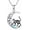 Cat Moon, variant on Lion Wolf Cat Necklace S925 Sterling Silver Tree of Life Necklaces Animal Jewelry Gifts for Women Mom Wife