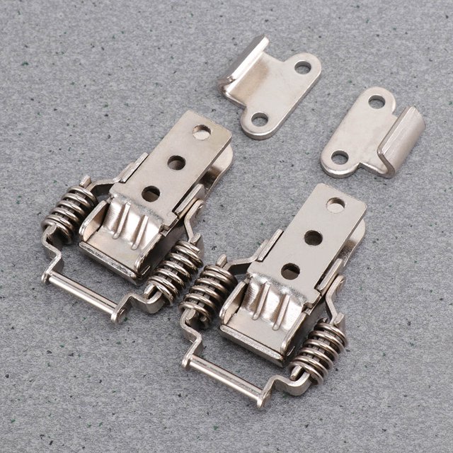 unbranded 2Ud Clamp De Vertical Plateado Con Bucle Recto Para Seguro Y Compacto