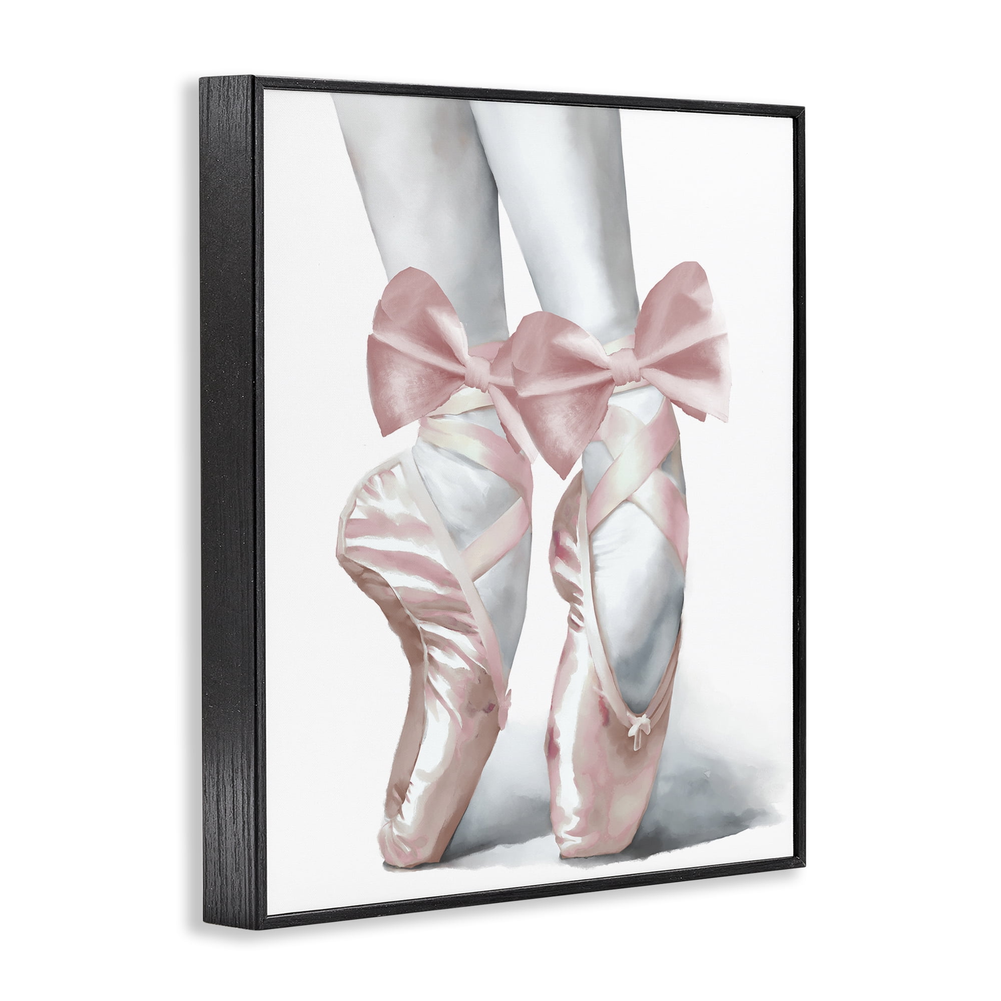 Stupell Industries Ballet Pointe Shoes Black Framed Giclee Art, design by Elizabeth Medley